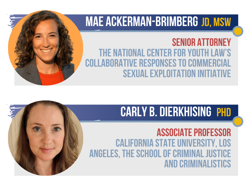 Profile blurb with pictures for Mae Ackerman-Brimberg and Carly B. Dierkhising