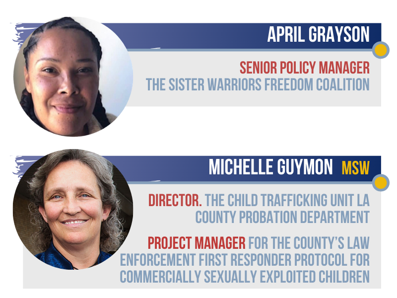 Profile blurb with pictures for April Grayson and Michelle Guymon